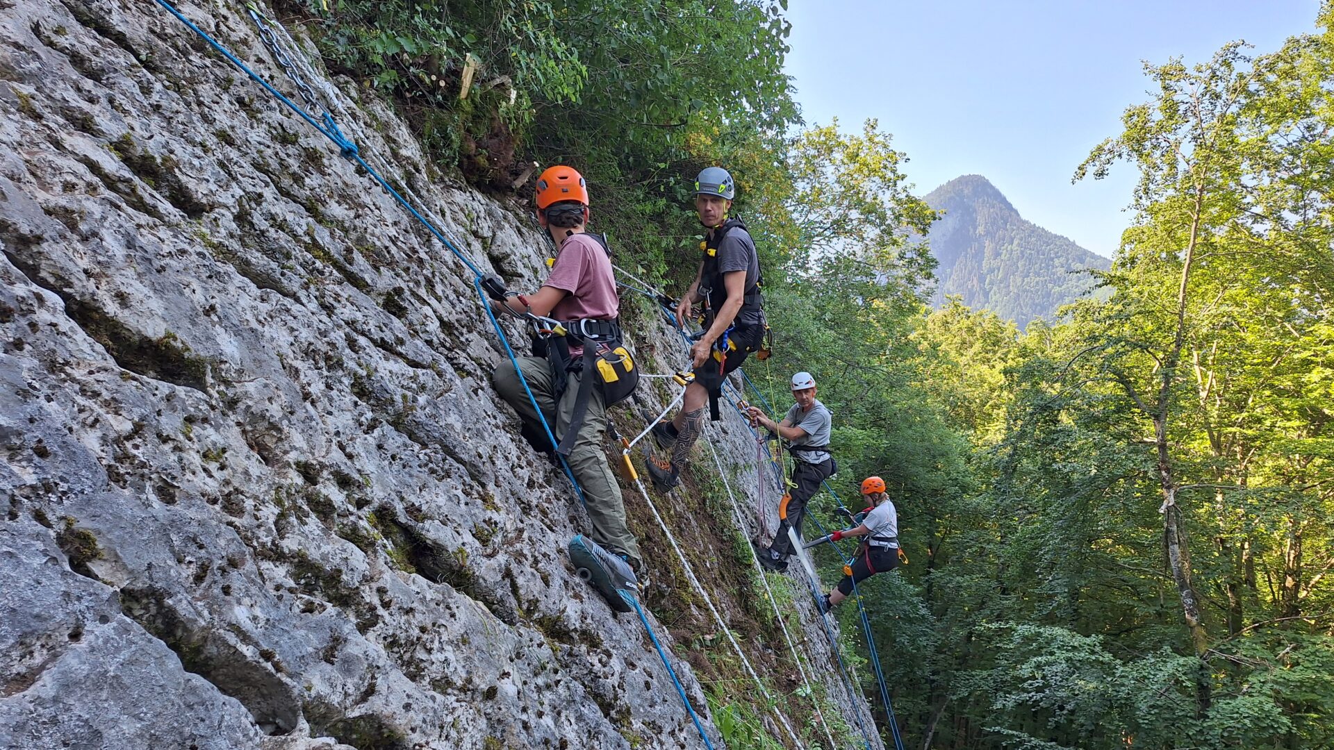 Journée d&rsquo;entretien de la Falaise du Coudray (Jarsy)