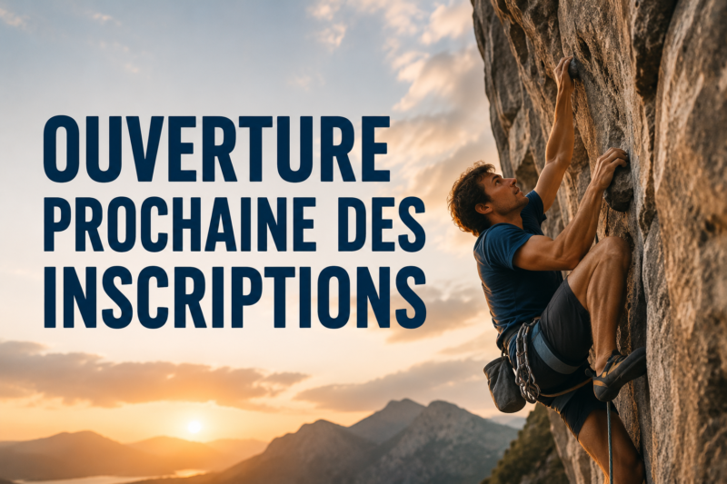 Ouverture des inscriptions prochainement