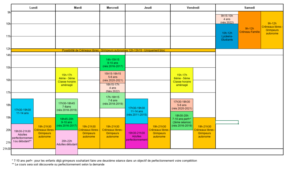 Planning 2026-2027 - club escalade bauju - bauges