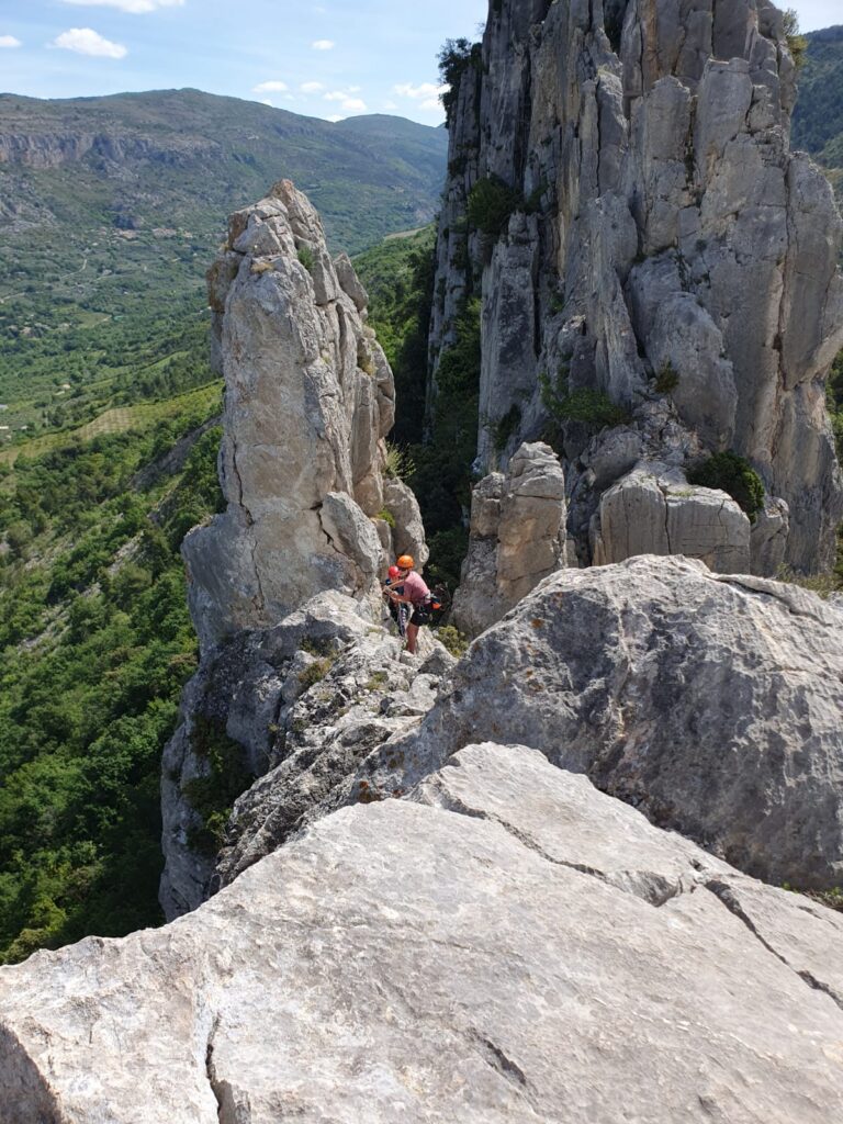 Stage Grande Voie - club escalade bauju - bauges