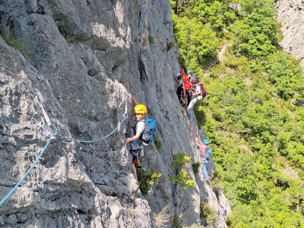 Stage Grande Voie - club escalade bauju - bauges
