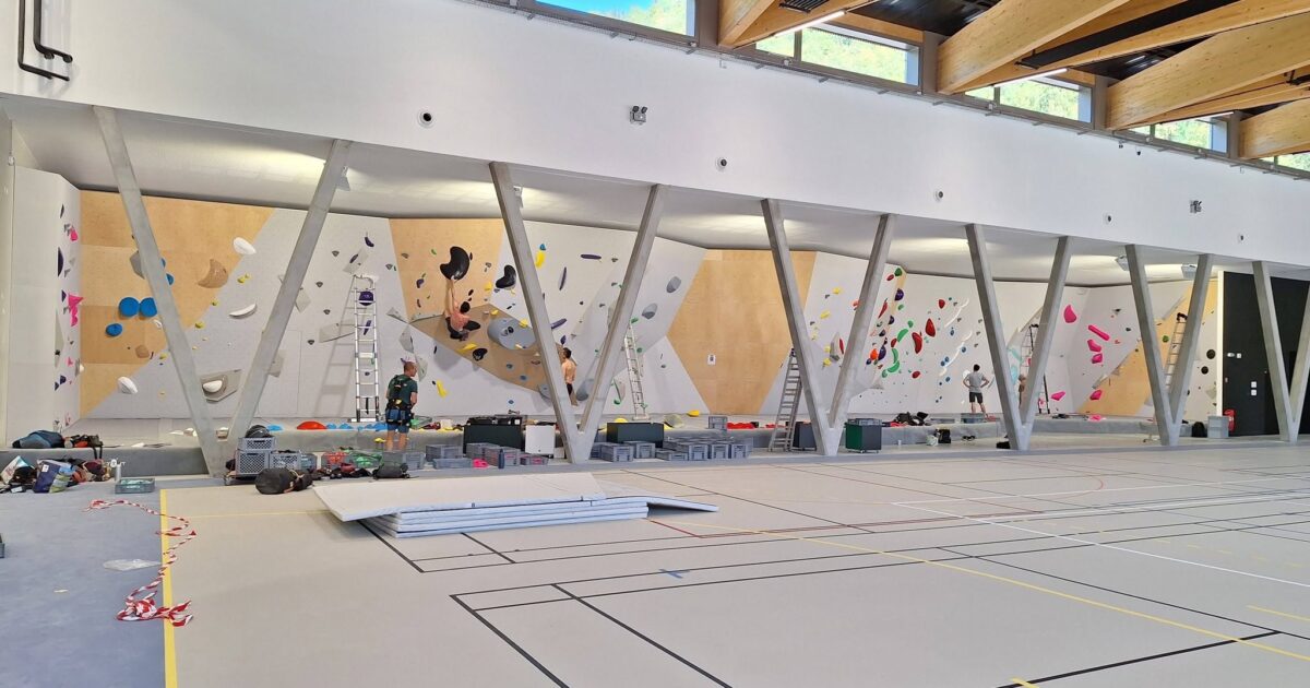 Ouverture de voies au gymnase