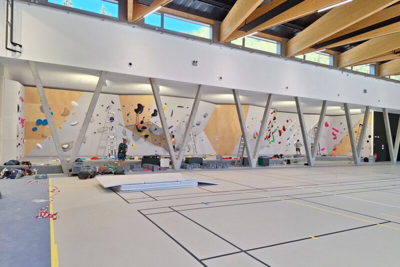 Ouverture de voies au gymnase